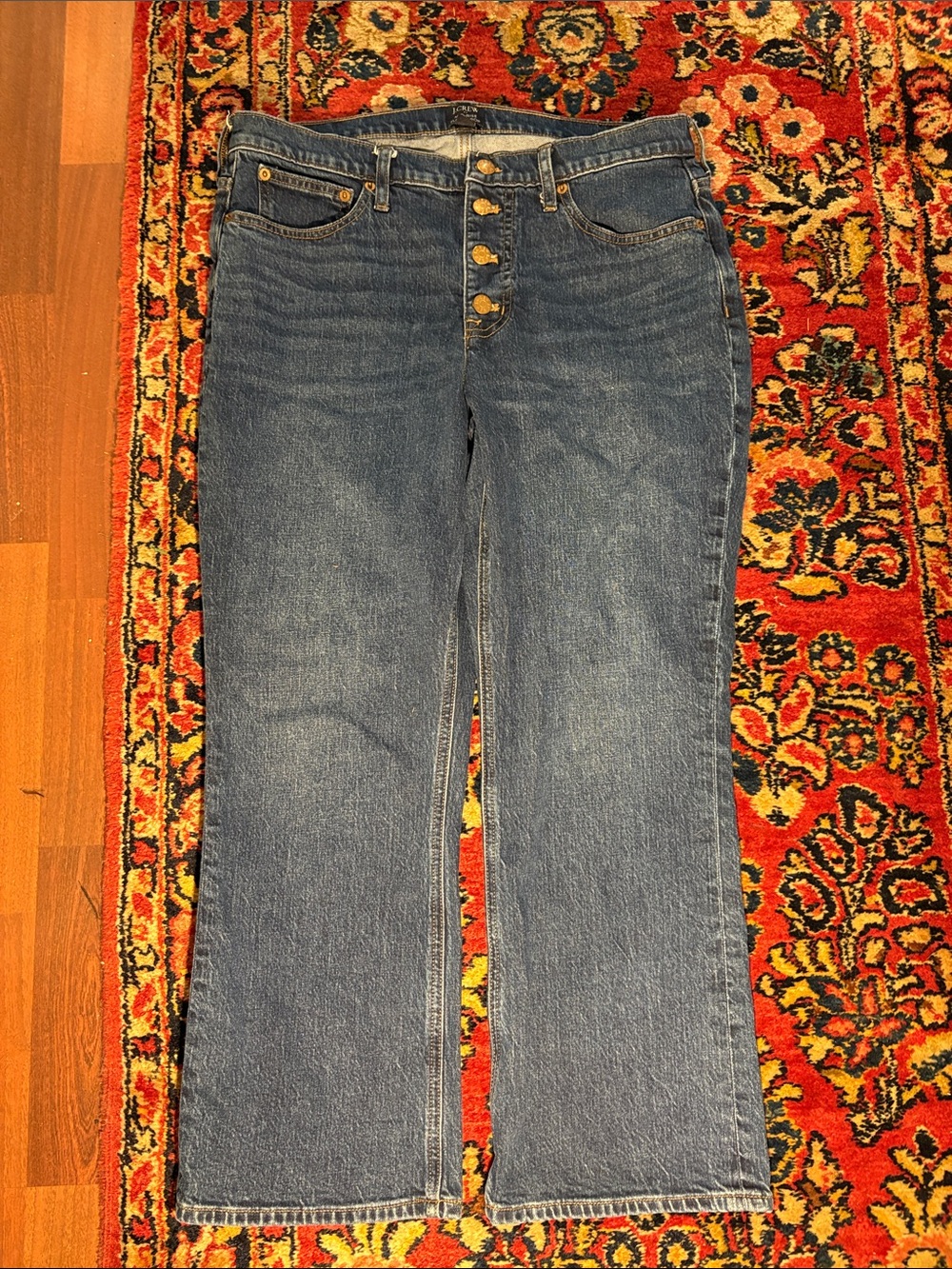 J. Crew mid rise flare crop size 30